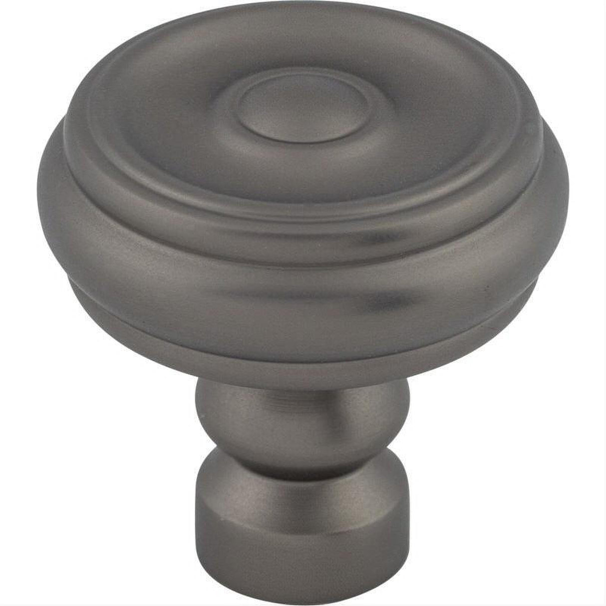 Top Knobs TK882AG TK882 Brixton Button 1 1/4" Diameter Mushroom Cabinet Knob Ash Gray