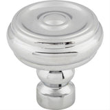 Top Knobs TK882PC TK882 Brixton Button 1 1/4" Diameter Mushroom Cabinet Knob Polished Chrome