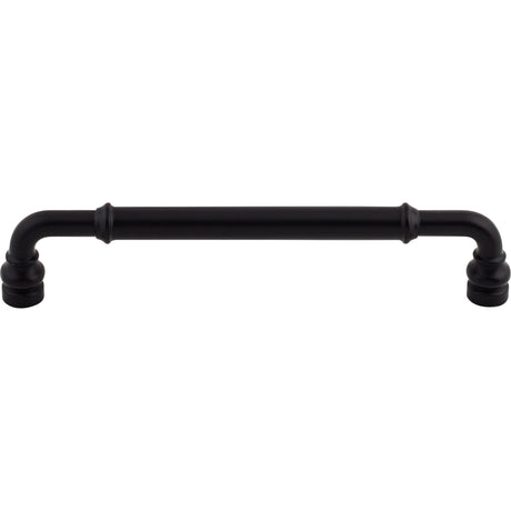 Top Knobs TK885BLK Brixton 6 5/16" Center to Center Bar Pull Flat Black