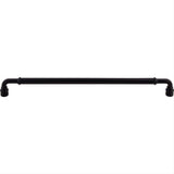 Top Knobs TK888BLK TK888 Brixton 12" Center to Center Bar Pull Flat Black