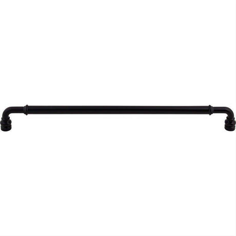 Top Knobs TK888BLK TK888 Brixton 12" Center to Center Bar Pull Flat Black