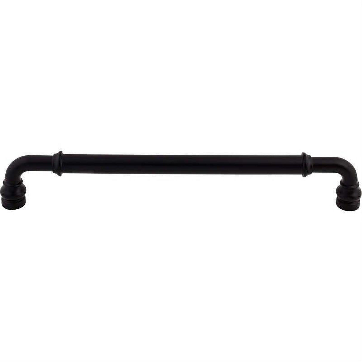 Top Knobs TK889BLK TK889 Brixton 12" Center to Center Cabinet Pull / Appliance Pull Flat Black