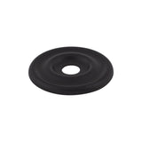 Top Knobs TK890BLK Brixton Knob Backplate Flat Black