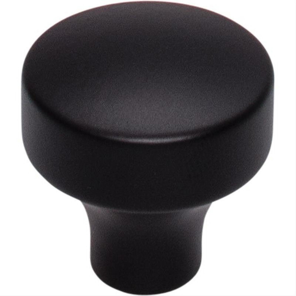 Top Knobs TK900BLK TK900 Kinney 1 1/8" Diameter Mushroom Cabinet Knob Flat Black