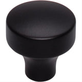 Top Knobs TK900BLK TK900 Kinney 1 1/8" Diameter Mushroom Cabinet Knob Flat Black