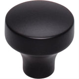 Top Knobs TK901BLK TK901 Kinney 1 1/4" Diameter Mushroom Cabinet Knob Flat Black