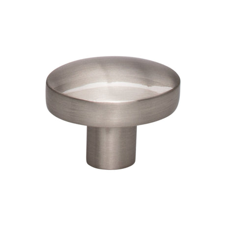 Top Knobs TK910BSN Hillmont 1 3/8" Length Oval Knob Brushed Satin Nickel