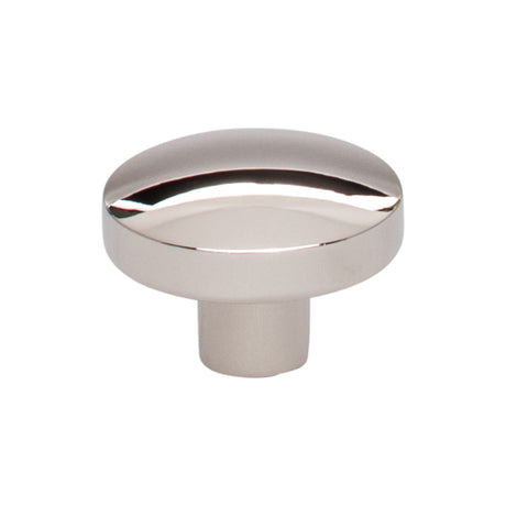 Top Knobs TK910PN Hillmont 1 3/8" Length Oval Knob Polished Nickel