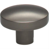 Top Knobs TK910AG TK910 Hillmont 1 3/8" Length Oval Cabinet Knob Ash Gray