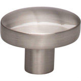Top Knobs TK910BSN TK910 Hillmont 1 3/8" Length Oval Cabinet Knob Brushed Satin Nickel