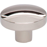 Top Knobs TK910PN TK910 Hillmont 1 3/8" Length Oval Cabinet Knob Polished Nickel