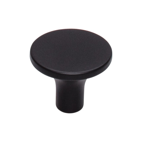 Top Knobs TK913BLK Marion 1 1/4" Diameter Round Knob Flat Black