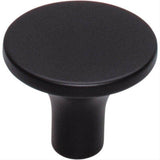 Top Knobs TK913BLK TK913 Marion 1 1/4" Diameter Mushroom Cabinet Knob Flat Black