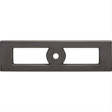 Top Knobs TK922AG TK922 Hollin 3 3/4" Knob Backplate Ash Gray