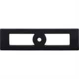 Top Knobs TK922BLK TK922 Hollin 3 3/4" Knob Backplate Flat Black