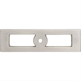Top Knobs TK922BSN TK922 Hollin 3 3/4" Knob Backplate Brushed Satin Nickel