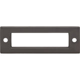 Top Knobs TK923AG Hollin 3" Center to Center Pull Backplate Ash Gray