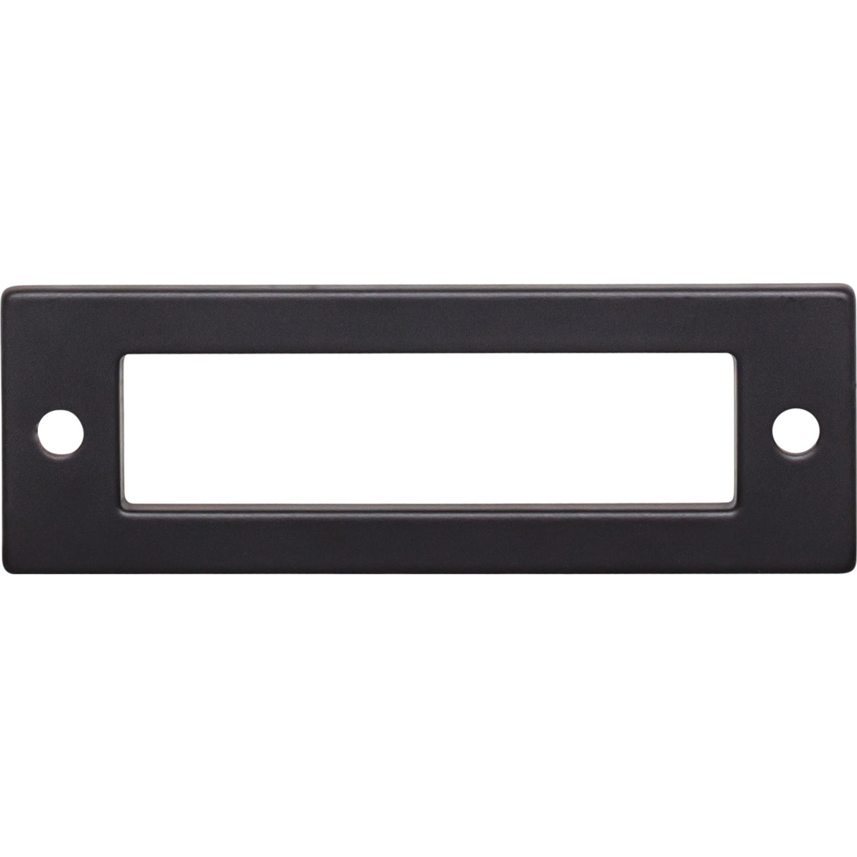 Top Knobs TK923BLK Hollin 3" Center to Center Pull Backplate Flat Black
