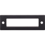 Top Knobs TK923BLK Hollin 3" Center to Center Pull Backplate Flat Black
