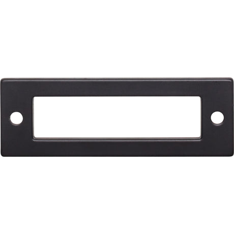 Top Knobs TK923BLK Hollin 3" Center to Center Pull Backplate Flat Black