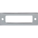 Top Knobs TK923PC Hollin 3" Center to Center Pull Backplate Polished Chrome