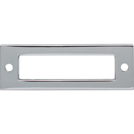 Top Knobs TK923PC Hollin 3" Center to Center Pull Backplate Polished Chrome