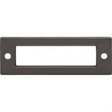 Top Knobs TK923AG TK923 Hollin 3" Center to Center Pull Backplate Ash Gray