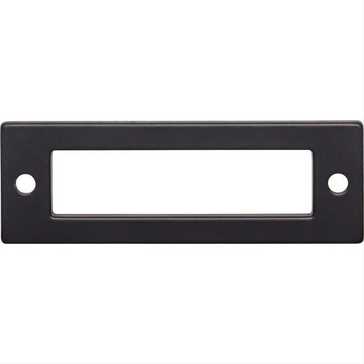 Top Knobs TK923BLK TK923 Hollin 3" Center to Center Pull Backplate Flat Black