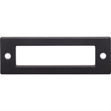 Top Knobs TK923BLK TK923 Hollin 3" Center to Center Pull Backplate Flat Black