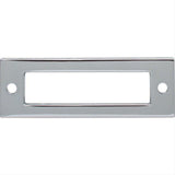 Top Knobs TK923PC TK923 Hollin 3" Center to Center Pull Backplate Polished Chrome