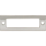 Top Knobs TK923PN TK923 Hollin 3" Center to Center Pull Backplate Polished Nickel