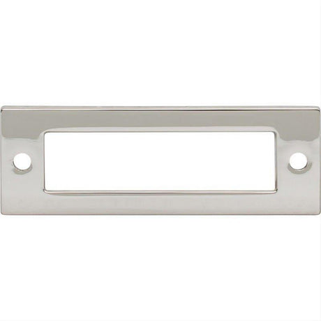 Top Knobs TK923PN TK923 Hollin 3" Center to Center Pull Backplate Polished Nickel