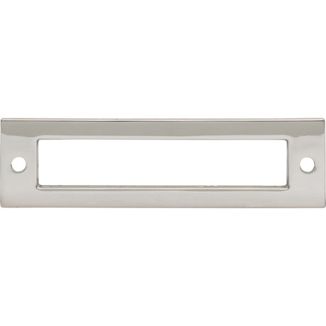 Top Knobs TK924PN Hollin 3 3/4" Center to Center Pull Backplate Polished Nickel