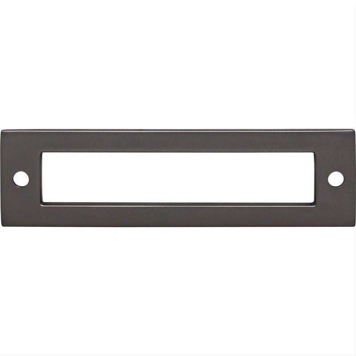 Top Knobs TK924AG TK924 Hollin 3 3/4" Center to Center Pull Backplate Ash Gray