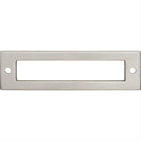 Top Knobs TK924BSN TK924 Hollin 3 3/4" Center to Center Pull Backplate Brushed Satin Nickel