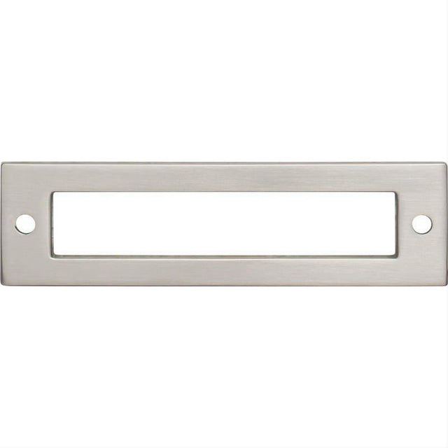 Top Knobs TK924BSN TK924 Hollin 3 3/4" Center to Center Pull Backplate Brushed Satin Nickel