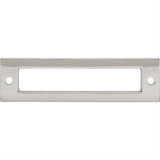 Top Knobs TK924PN TK924 Hollin 3 3/4" Center to Center Pull Backplate Polished Nickel
