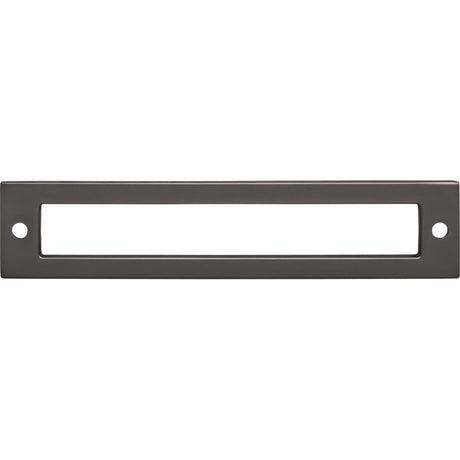 Top Knobs TK925AG Hollin 5 1/16" Center to Center Pull Backplate Ash Gray