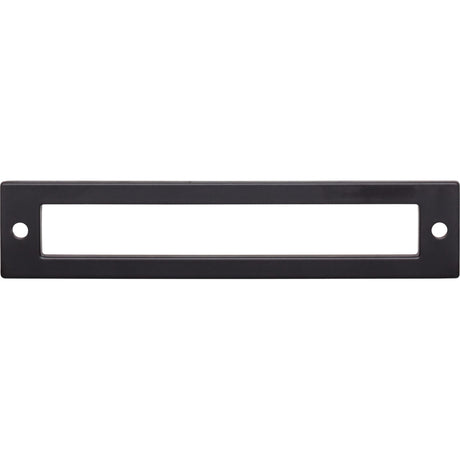 Top Knobs TK925BLK Hollin 5 1/16" Center to Center Pull Backplate Flat Black