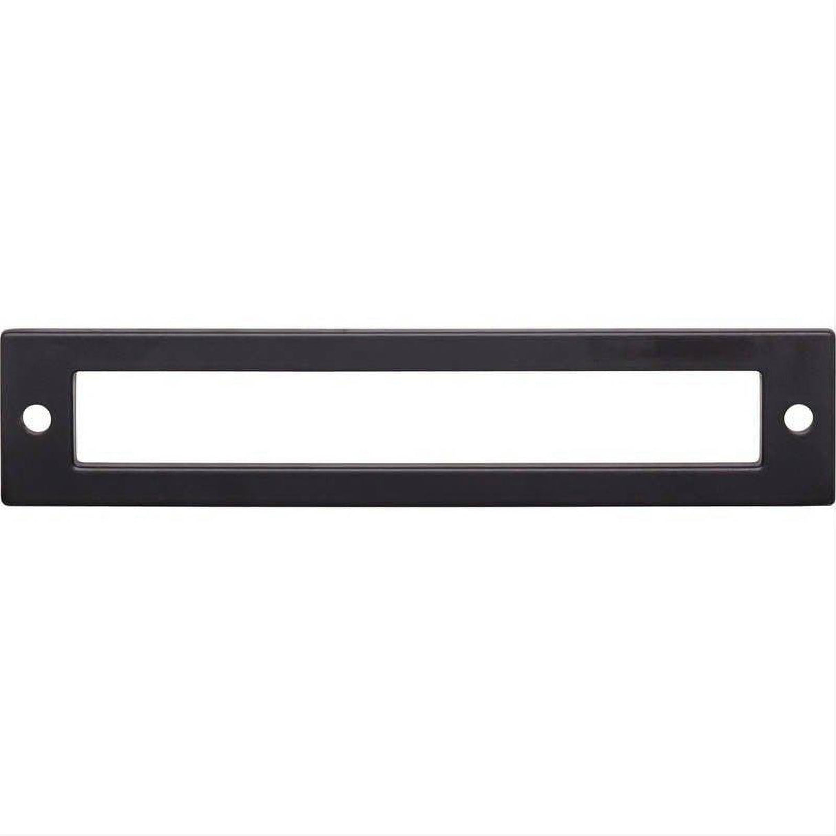 Top Knobs TK925BLK TK925 Hollin 5 1/16" Center to Center Pull Backplate Flat Black