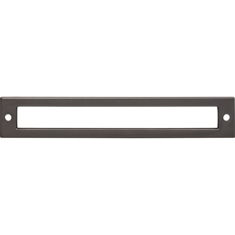 Top Knobs TK926AG Hollin 6 5/16" Center to Center Pull Backplate Ash Gray