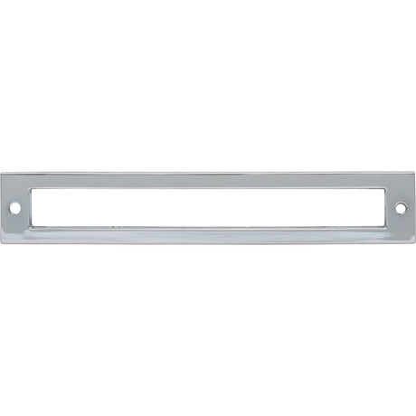 Top Knobs TK926PC Hollin 6 5/16" Center to Center Pull Backplate Polished Chrome
