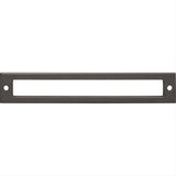 Top Knobs TK926AG TK926 Hollin 6 5/16" Center to Center Pull Backplate Ash Gray