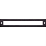 Top Knobs TK926BLK TK926 Hollin 6 5/16" Center to Center Pull Backplate Flat Black