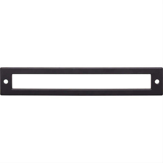 Top Knobs TK926BLK TK926 Hollin 6 5/16" Center to Center Pull Backplate Flat Black