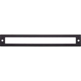 Top Knobs TK927BLK TK927 Hollin 7 9/16 " Center to Center Pull Backplate Flat Black