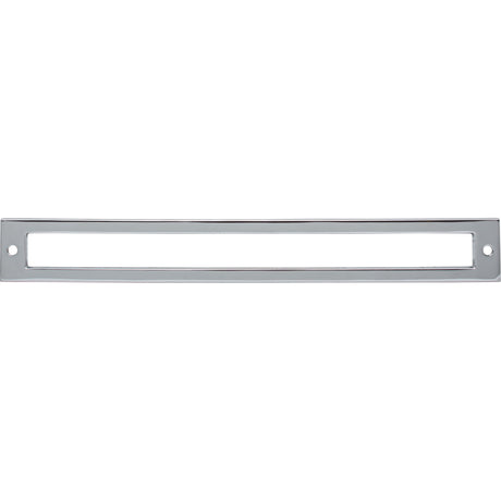 Top Knobs TK928PC Hollin 8 13/16" Center to Center Pull Backplate Polished Chrome