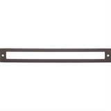 Top Knobs TK928AG TK928 Hollin 8 13/16" Center to Center Pull Backplate Ash Gray