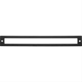 Top Knobs TK928BLK TK928 Hollin 8 13/16" Center to Center Pull Backplate Flat Black