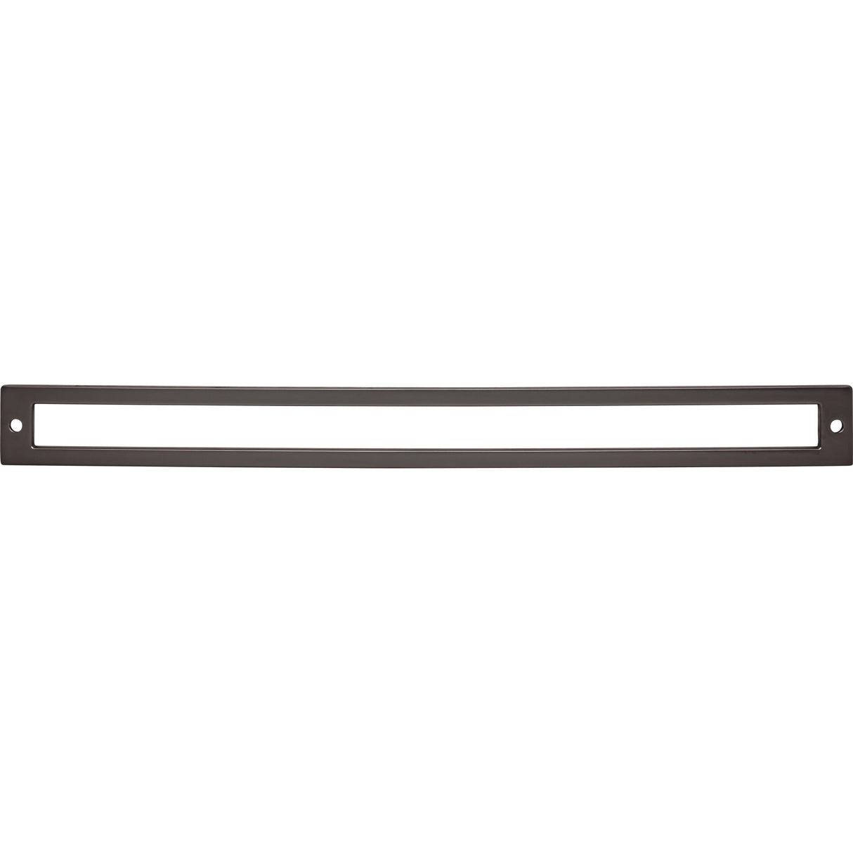 Top Knobs TK929AG Hollin 12" Center to Center Pull Backplate Ash Gray